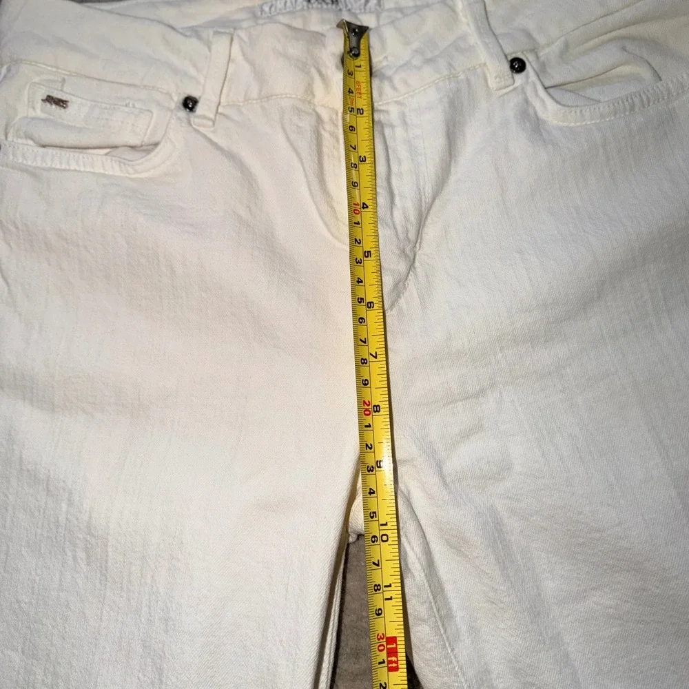 Joe's Jeans The‎ Muse Women 30 White Flare Bootcut Stretch Denim Mid Rise USA